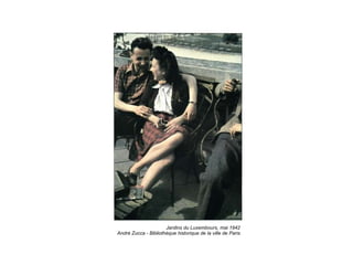 Jardins du Luxembours, mai 1942 André Zucca - Bibliothèque historique de la ville de Paris 