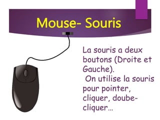 Computer Mouse In French Computer Parts in French - Les parties de l'ordinateur.pptx