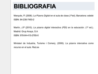 Fa més entenedores les classes ja que s’acompanyen les explicacions del mestre amb el llenguatge audiovisual, multisensorial, comunicatiu i interactiu.Beneficis per a l’alumnat amb discapacitats (NEE)S’adapta a les necessitats dels alumnes, sobretots aquells amb NEE (auditives, visuals, etc) donant la possibilitat d’ampliar textos o imatges, fer presentacions visuals i auditives...