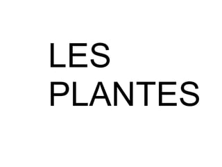 LES
PLANTES

 
