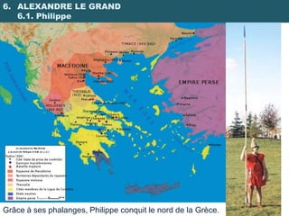 6. ALEXANDRE LE GRAND
   6.1. Philippe




Grâce à ses phalanges, Philippe conquit le nord de la Grèce.
 