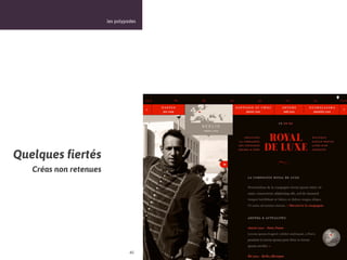 les polypodes




Quelques fiertés
   Créas non retenues




                                  40
 