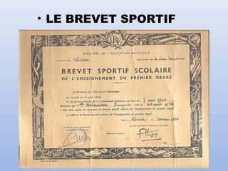 • LE BREVET SPORTIF
 