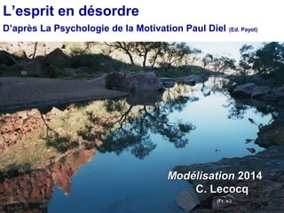 L’esprit en désordre 
D’après La Psychologie de la Motivation Paul Diel (Ed. Payot) 
MMooddéélliissaattiioonn 22001144 
CC.. LLeeccooccqq 
((FFrr.. vv..)) 
 