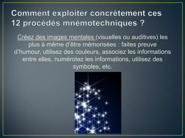 Les procédés mnémotechniques