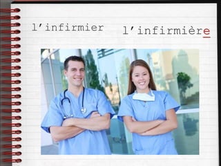 l’infirmier l’infirmière
 