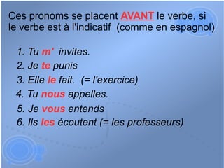 Les pronoms cod | ODP