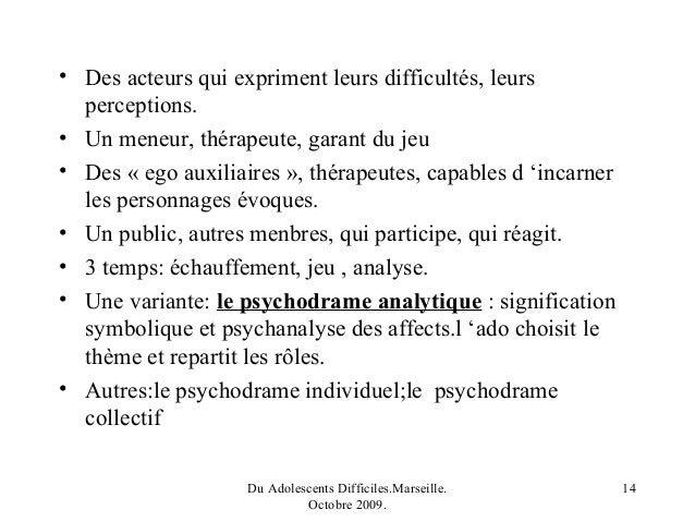Les psychothérapies.