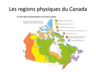 Les regions physiques du Canada

 