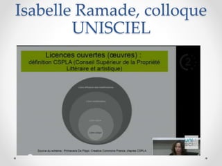 Isabelle Ramade, colloque
UNISCIEL
 