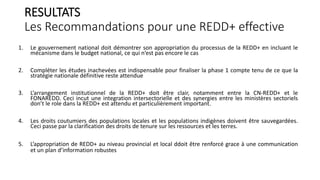 Les réseaux d’acteurs de la REDD+ en RDC