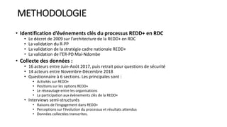 Les réseaux d’acteurs de la REDD+ en RDC