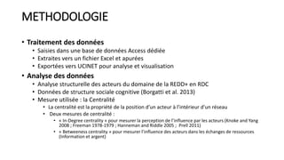 Les réseaux d’acteurs de la REDD+ en RDC