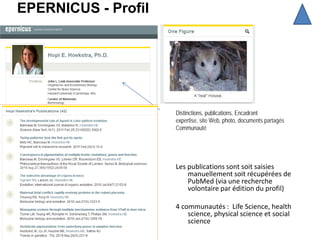 EPERNICUS - Profil




                     Distinctions, publications, Encadrant
                     expertise, site Web...