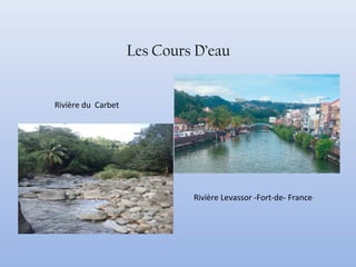Les Cours D’eau
Rivière Levassor -Fort-de- France
Rivière du Carbet
 