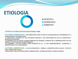 ETIOLOGIA
                                                          GENETICA
                                             ...