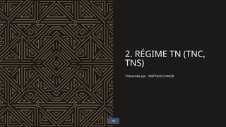 2. RÉGIME TN (TNC,
TNS)
Présentée par : MEFTAHI CHAKIB
15
 