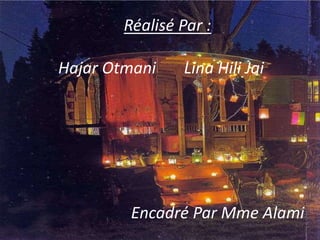 Réalisé Par :
Hajar Otmani Lina Hili Jai
Encadré Par Mme Alami
 
