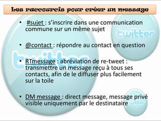 Etre un bon « facebookeur »5. Twitter6. Savoir gérer son identité7.Conclusion