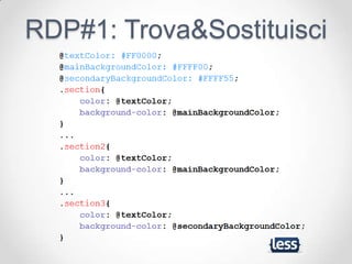 RDP#1: Trova&Sostituisci
 