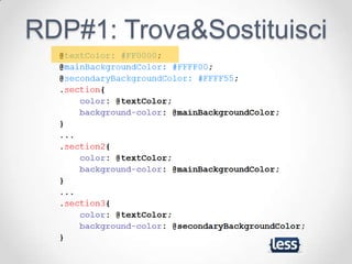 RDP#1: Trova&Sostituisci
 