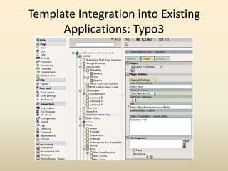 Template Integration into Existing Applications: Typo3<br />