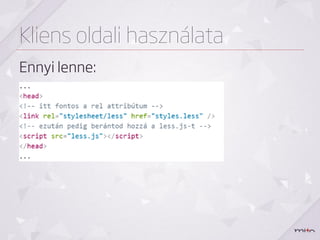TELEPÍTÉS /
HASZNÁLATA
 