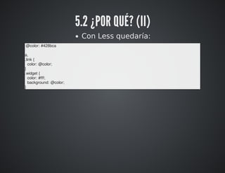 LESS un preprocesador CSS | PDF