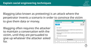 Understanding Social Engineering Techniques in Cybersecurity | PPTX