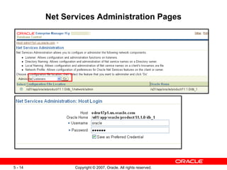 Net Services Administration Pages 