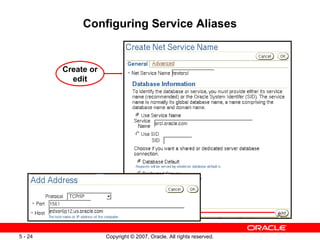Configuring Service Aliases Create or edit 
