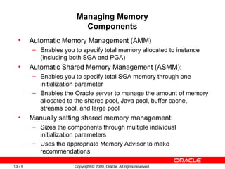 Managing Memory Assembly Less13 performance | PPT