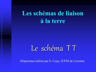 Les schémas de liaison
à la terre
Le schéma T T
Diaporama réalisé par S. Cuny, IUFM de Lorraine
 