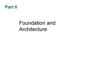 Part II

Foundation and
Architecture

 