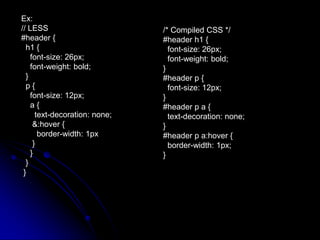 Less css | PPT