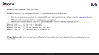 Less css framework | PPTX