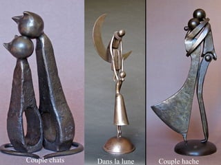 Couple chats   Dans la lune   Couple hache
 