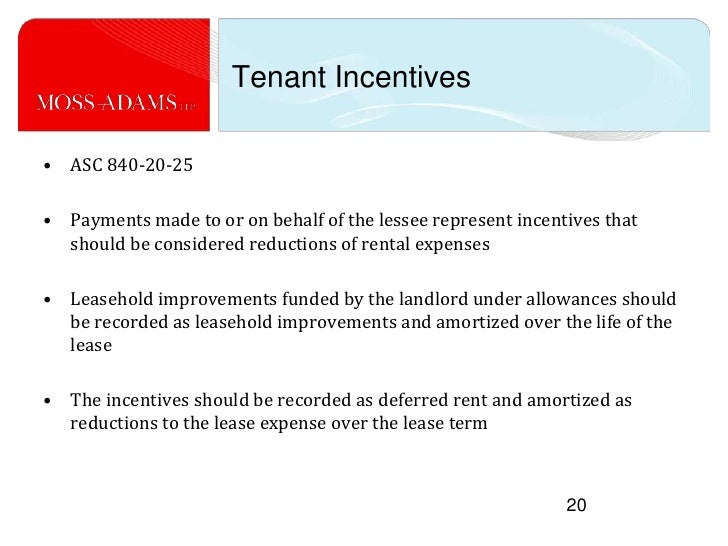 What type of journal entry is used in accounting for a tenant improvement allowance?