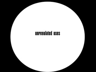 unregulated uses
 