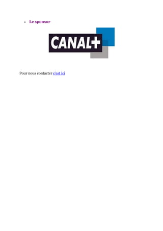    Le sponsor




Pour nous contacter c'est ici
 