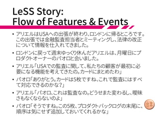 LeSS Story:
Flow of Teams & Events
おわり
 