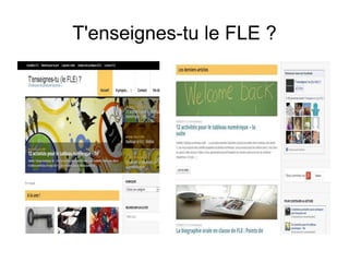 T'enseignes-tu le FLE ? 
 