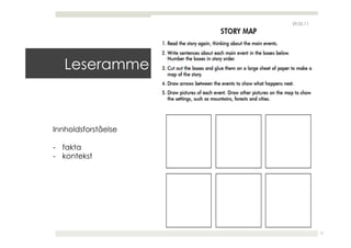 29.05.11




   Leseramme



Innholdsforståelse

-  fakta
-  kontekst




                                17
 