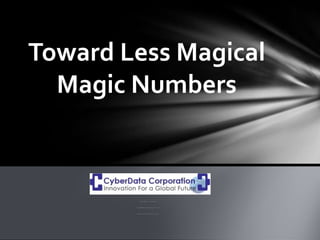Less Magical Numbers - A coding standard proposal | PPTX | Programming ...
