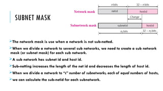 Netmask Network networking principles-network principles and their protocols | PPTX