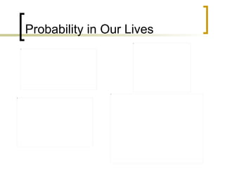 Probability in Our Lives 