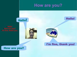 Hello! How are you? I'm fine, thank you. I'm fine, thank you! Hello! Hello ! How are you? 