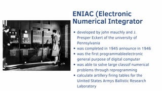 First Computer Penn lesson-1brief history of computer for shs | PDF