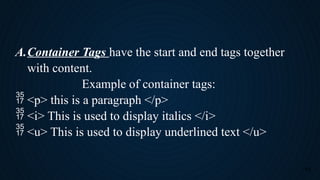 Lesson 1 Web Untangled Introduction to HTML | PPTX