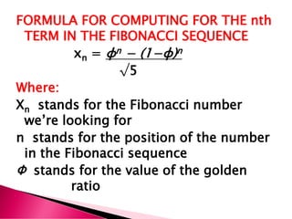THE-FIBONACCI-SEQUENCE-Mathematics in Modern World | PDF